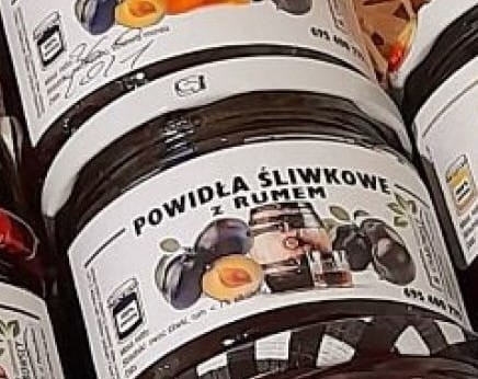 Powidła Śliwkowe z RUMEM bez cukru 340g z 1,2kg węgierki zakiszeni.pl