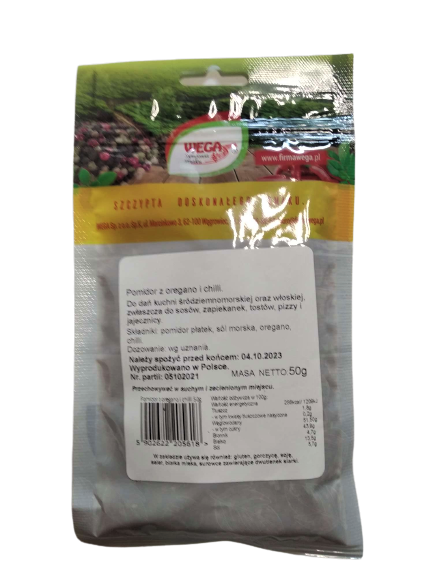 Pomidor z chilli i oregano 50g  Wega - Królewiecka 18 - Zakiszeni.sklep.pl a.png