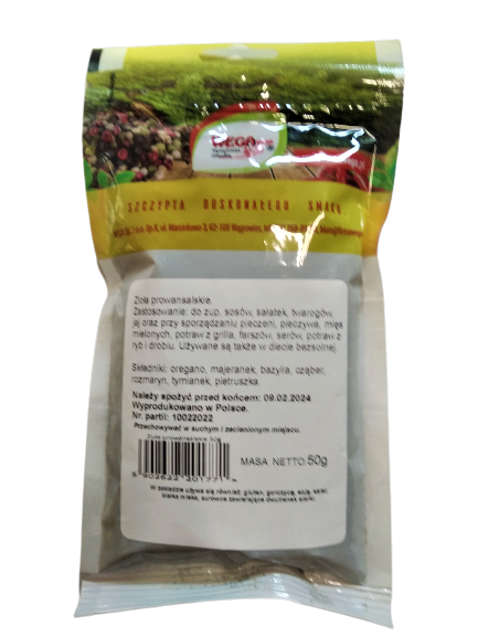 Zioła prowansalskie 50g  Wega - Królewiecka 18 - Zakiszeni.sklep.pl a.png