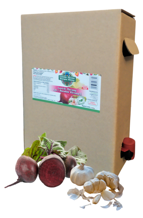 Zakwas Łowicki Tłoczony z BURAKÓW Kiszonych 2L Bag in Box, Łowickie Tłoczone Warzywa Kiszone NFC z naturalnej kiszonki